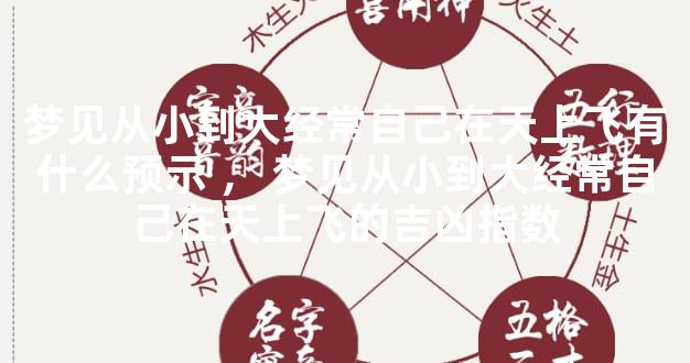 梦见从小到大经常自己在天上飞有什么预示，梦见从小到大经常自己在天上飞的吉凶指数